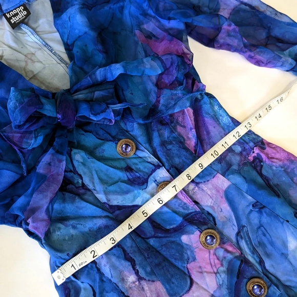*SOLD ON DIFF PLATFORM* Vintage 80s Abstract Print Romper - Picture 3 of 5